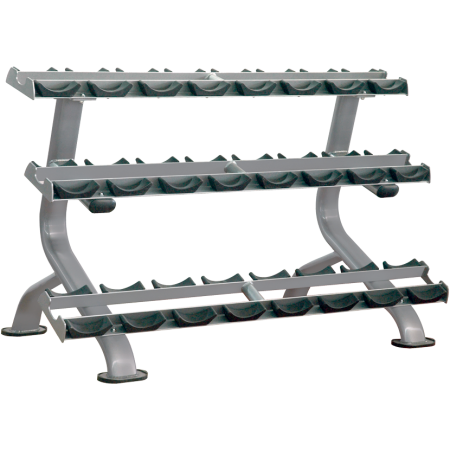 Commercial Grade Large Dumbbell Rack 3 Level - Click Image to Close